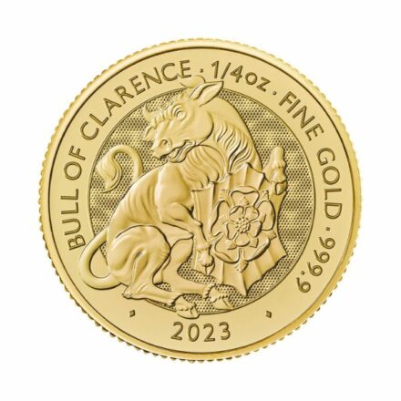 2023 14 oz Tudor Beasts Bull of Clarence Gold Reverse