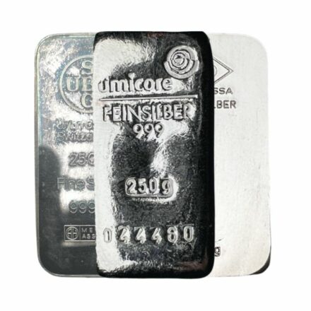 250 gram Silver Bar - Any Mint, Any Condition