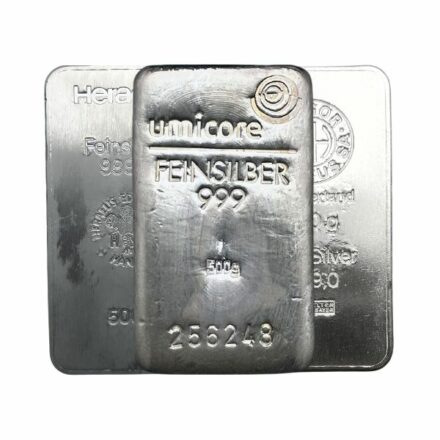 500 gram Silver Bar - Any Mint, Any Condition