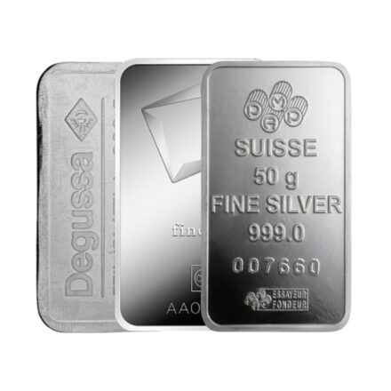 50 gram Platinum Bar - Any Mint, Any Condition