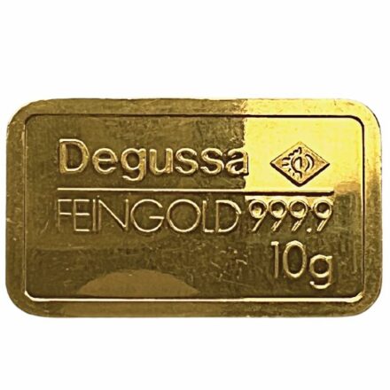Degussa Contemporary 10 gram Gold Bar