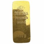 Degussa Vintage 100 gram Gold Bar