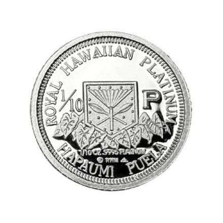 1997 1/10 oz Hawaii King Kalakaua Platinum Reverse