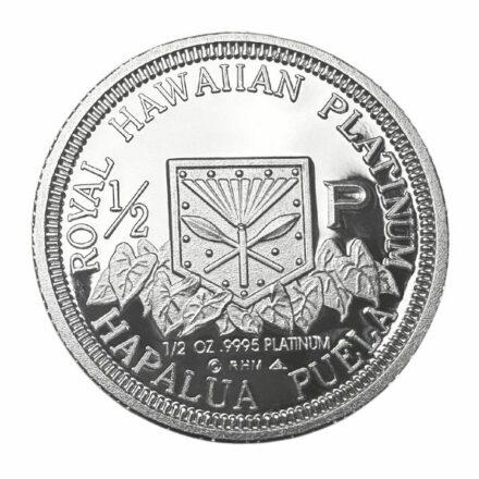 1997 1/2 oz Hawaii King Kalakaua Platinum Reverse