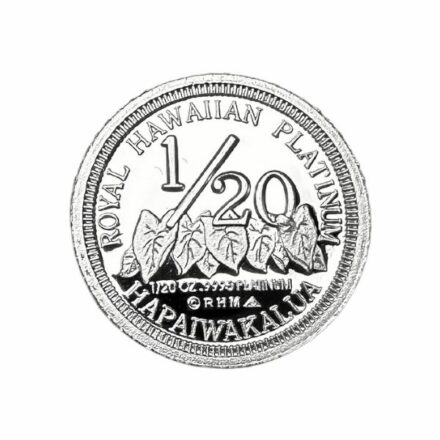 1997 1/20 oz Hawaii King Kalakaua Platinum Reverse