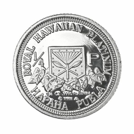 1997 1/4 oz Hawaii King Kalakaua Platinum Reverse