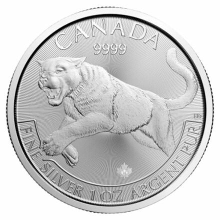 2016 1 oz Canadian Silver Cougar Coin