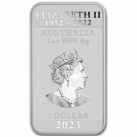 2023 1 oz Australia Perth Mint Silver Dragon Bar