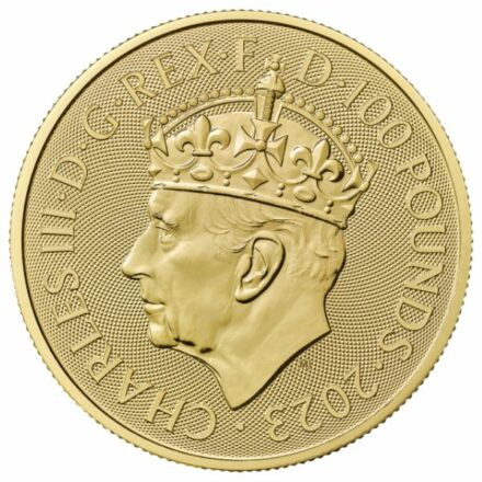 2023 1 oz British Coronation Britannia Gold Coin Effigy