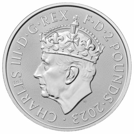 2023 1 oz British Coronation Britannia Silver Coin Effigy