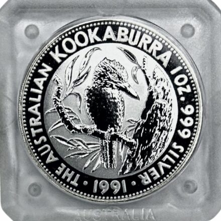 1991 Australia 1 oz Silver Kookaburra Coin