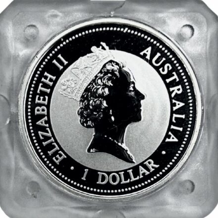 1998 Australia 1 oz Silver Kookaburra Coin - Effigy