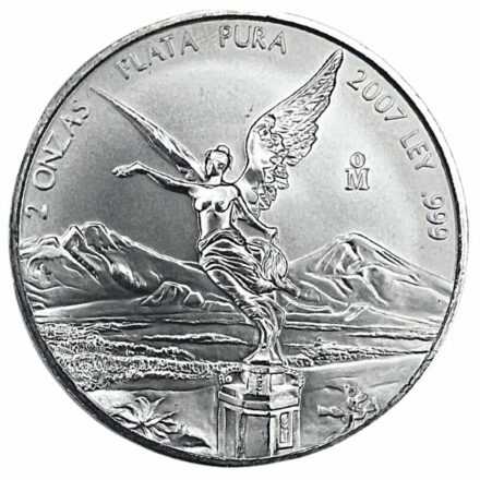 2007 2 oz Mexican Silver Libertad Coin