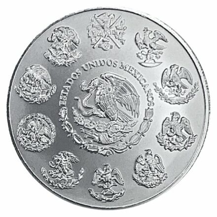 2007 2 oz Mexican Silver Libertad Coin - Reverse