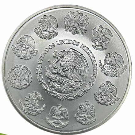 2007 5 oz Mexican Silver Libertad Coin - Reverse