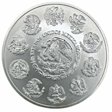 2008 5 oz Mexican Silver Libertad Coin - Reverse