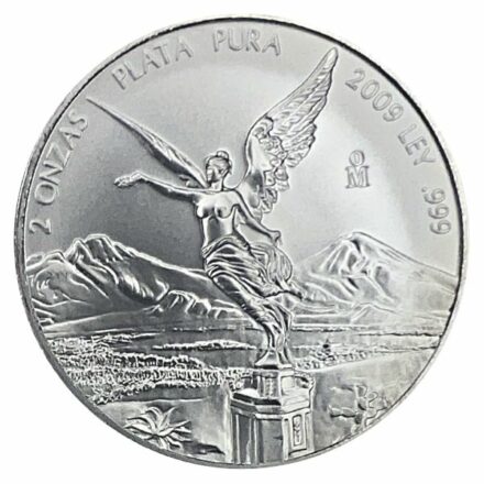 2009 2 oz Mexican Silver Libertad Coin
