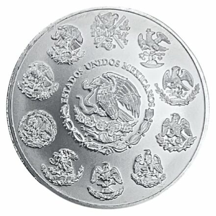 2009 2 oz Mexican Silver Libertad Coin - Reverse