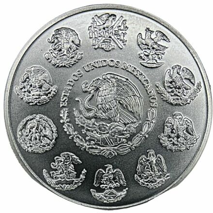 2009 5 oz Mexican Silver Libertad Coin - Reverse