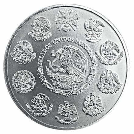 2010 2 oz Mexican Silver Libertad Coin - Reverse