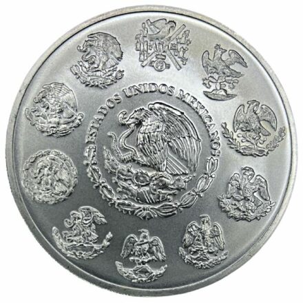 2018 5 oz Mexican Silver Libertad Coin - Reverse