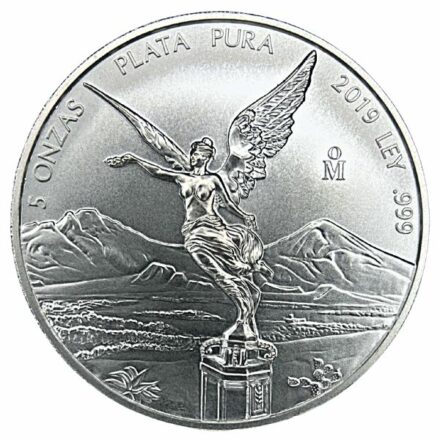 2019 5 oz Mexican Silver Libertad Coin