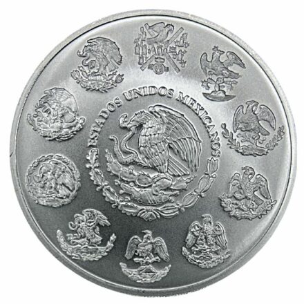 2019 5 oz Mexican Silver Libertad Coin - Reverse