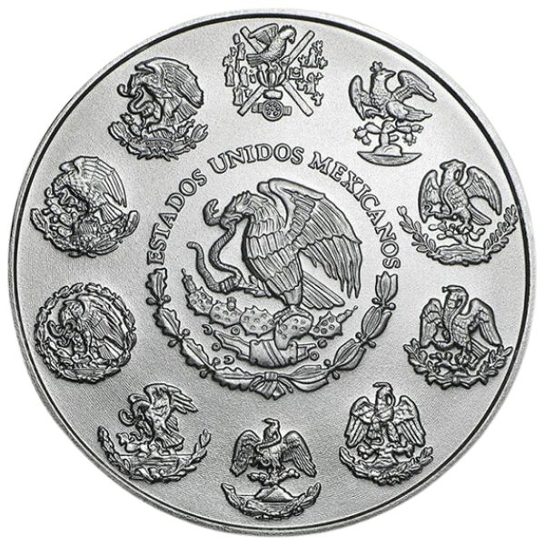2023 2 oz Mexican Silver Libertad Coin Reverse