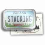 Indiana Stacking Across America 1 oz Silver Bar Obverse