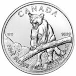 2012 1 oz Canadian Silver Cougar Coin Obverse