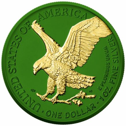 2023 American Silver Eagle - Space Metals IV Green