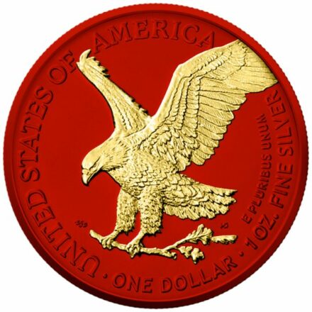 2023 American Silver Eagle - Space Metals IV Red