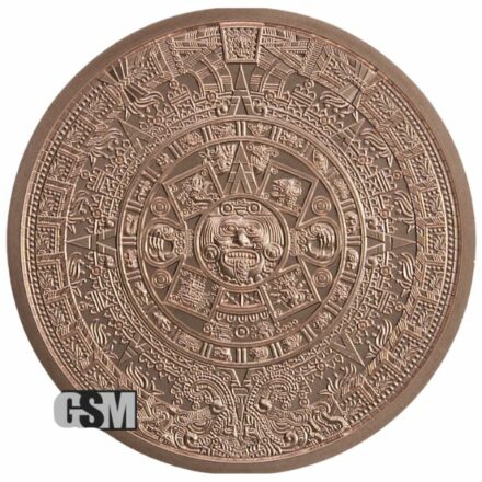 Aztec Calendar 1 oz Copper Round 2