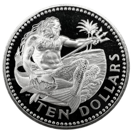 Barbados $10 Silver Neptune Coin - Various Years