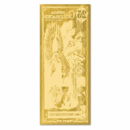 25 Nevada Goldback Aurum Gold Note Reverse