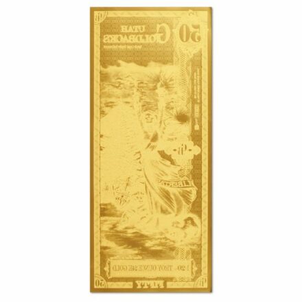 50 Utah Goldback Aurum Gold Note Reverse