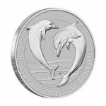2019 13 oz Australia Platinum Dolphin Coin Reverse