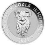 2023 1 oz Australia 35th Anniv Platinum Koala Coin Reverse