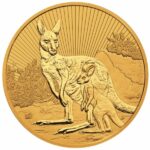 2023 Australia 2 oz Gold Piedfort Kangaroo Coin Reverse
