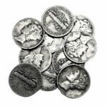 90% Silver Mercury Dimes $1 Face Value