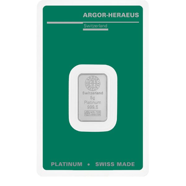 Argor-Heraeus 5 gram Platinum Bar