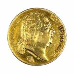 1814-1824 France 20 Franc Gold Coin - Louis XVIII