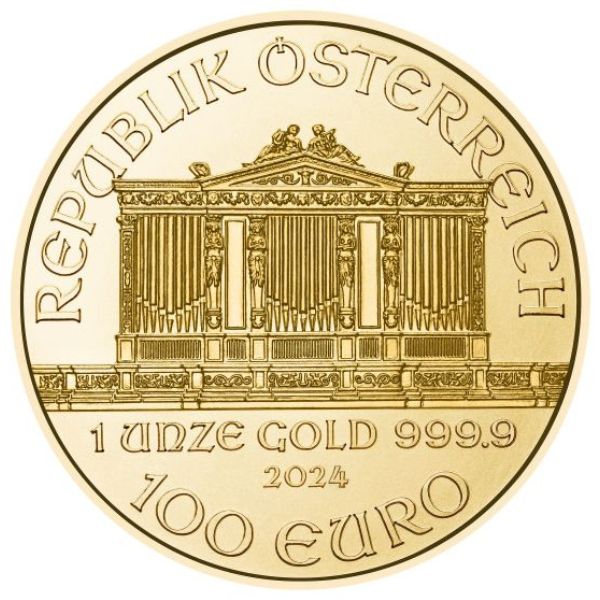 2024 1 oz Austria Gold Philharmonic Coin Date