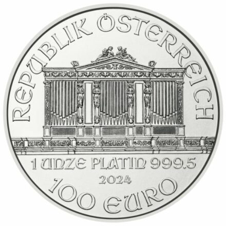 2024 1 oz Austria Platinum Philharmonic Coin Date