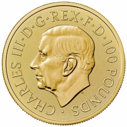 2024 1 oz Tudor Beasts Seymour Unicorn Gold Coin Effigy