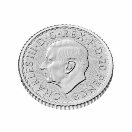 2024 British 1/10 oz Silver Britannia Coin Effigy Angle