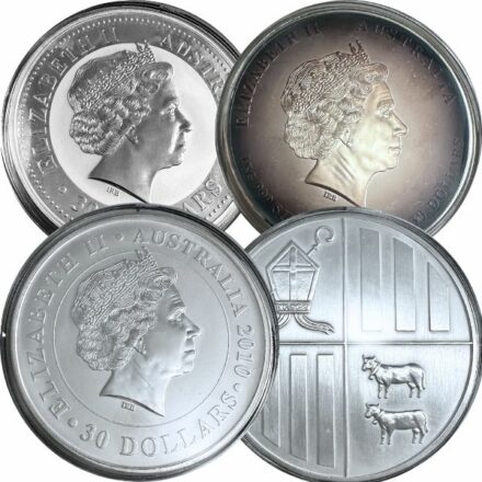 1 Kilo Silver Coin - Any Mint, Off Quality Reverse
