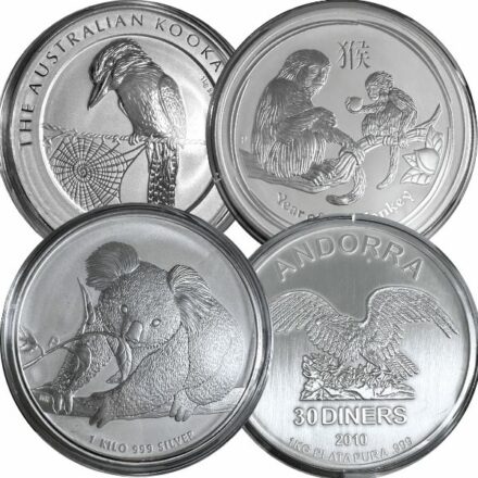 1 Kilo Silver Coin - Any Mint, Off Quality