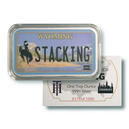Wyoming Stacking Across America 1 oz Silver Bar
