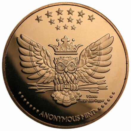 Anonymous Mint 1 oz Copper Round Reverse